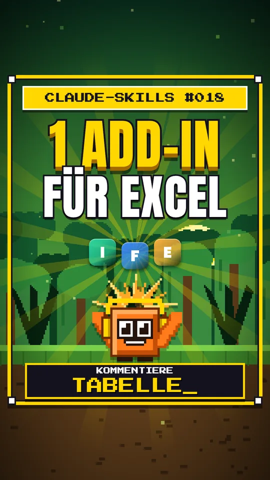 Cover von Claude-Skills Nr. 018: 1 Add-in Für Excel