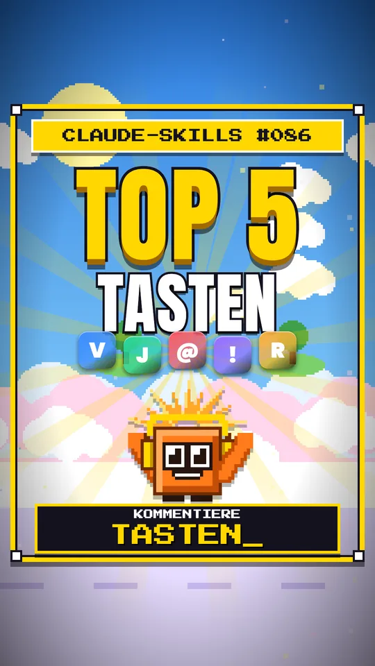 Cover von Claude-Skills Nr. 086: Top 5 Tasten