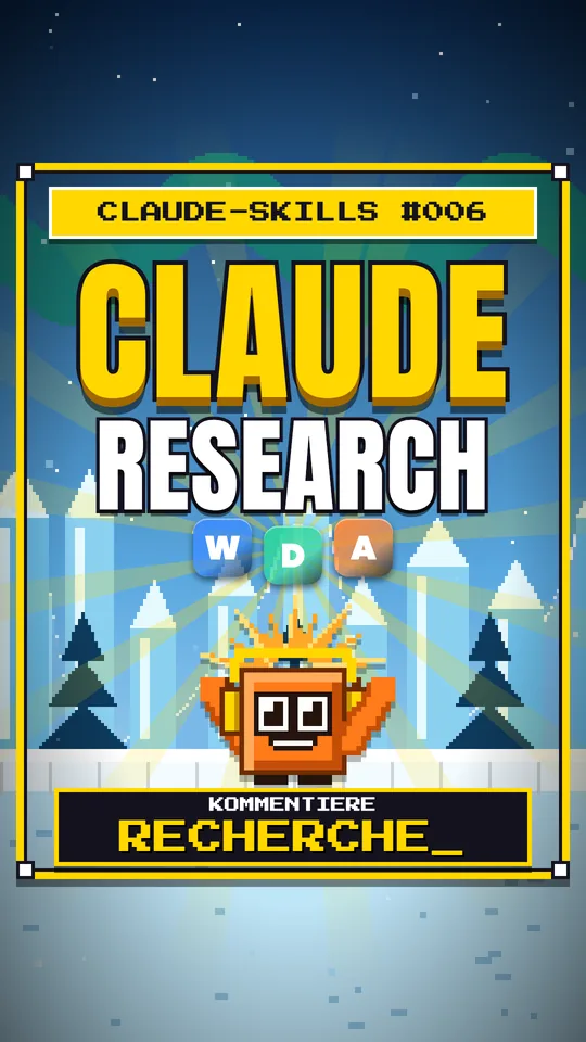 Cover von Claude-Skills Nr. 006: Claude Research