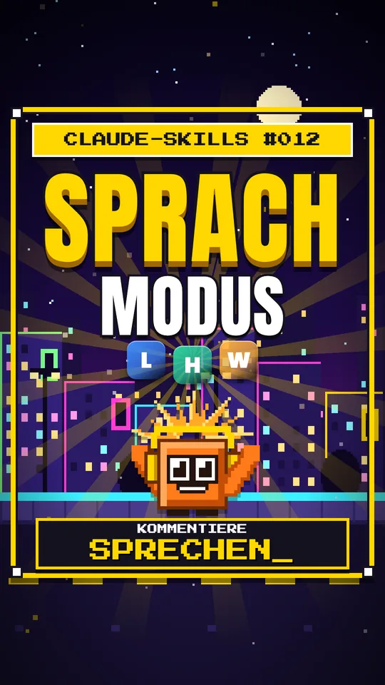 Cover von Claude-Skills Nr. 012: Sprach Modus