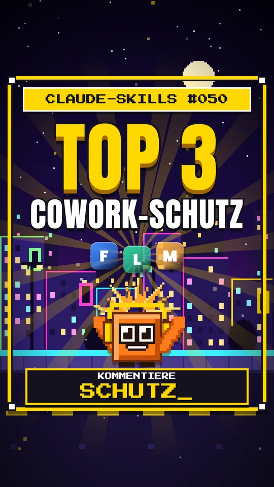 Cover von Claude-Skills Nr. 050: Top 3 Cowork-schutz