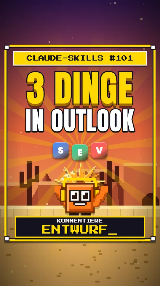 Cover von Claude-Skills Nr. 101: 3 Dinge In Outlook