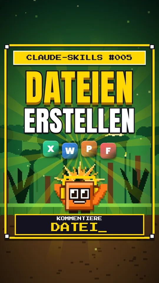 Cover von Claude-Skills Nr. 005: Dateien Erstellen
