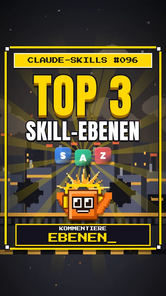 Cover von Claude-Skills Nr. 096: Top 3 Skill-ebenen