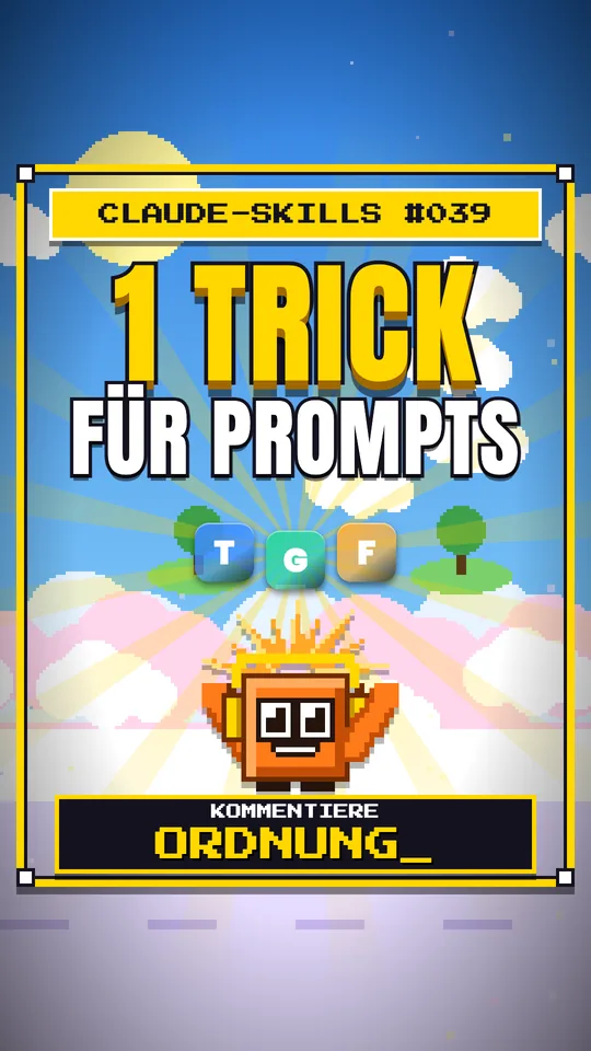 Cover von Claude-Skills Nr. 039: 1 Trick Für Prompts