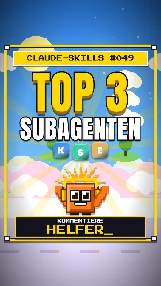 Cover von Claude-Skills Nr. 049: Top 3 Subagenten