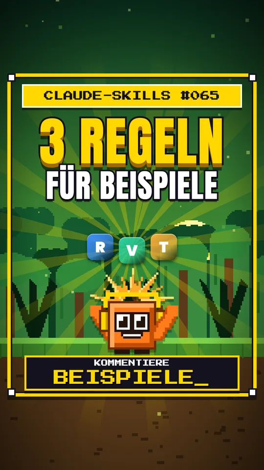Cover von Claude-Skills Nr. 065: 3 Regeln Für Beispiele