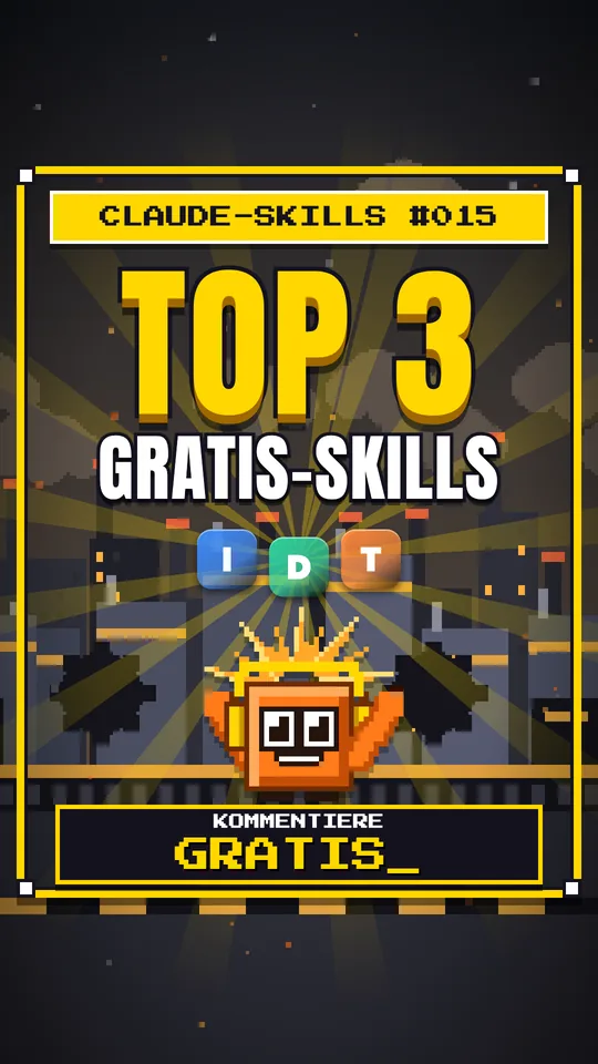 Cover von Claude-Skills Nr. 015: Top 3 Gratis-skills