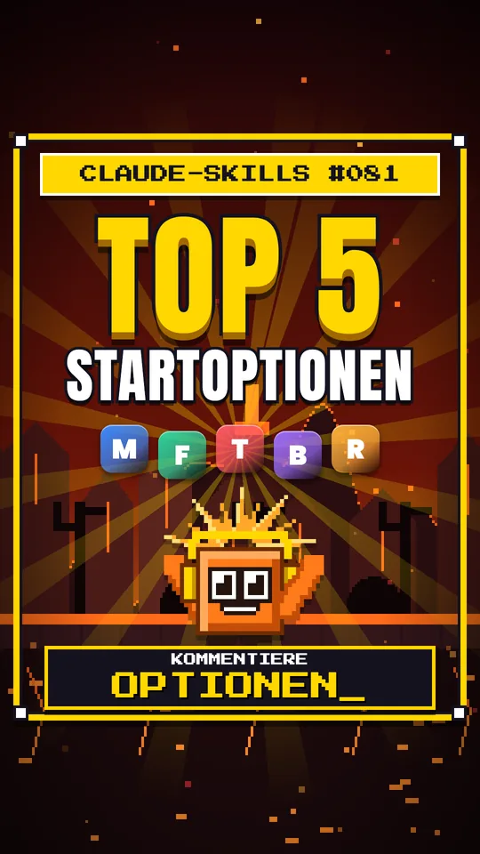 Cover von Claude-Skills Nr. 081: Top 5 Startoptionen