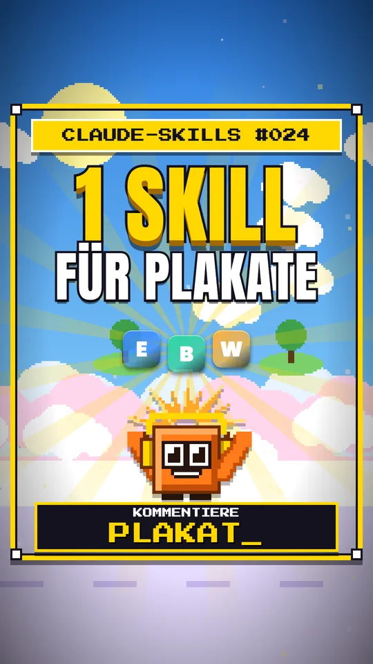 Cover von Claude-Skills Nr. 024: 1 Skill Für Plakate