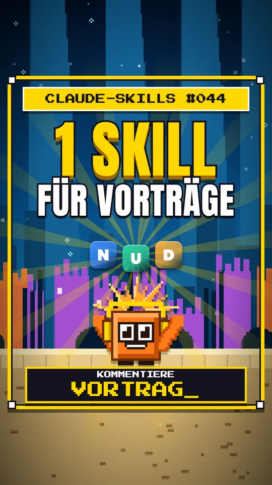 Cover von Claude-Skills Nr. 044: 1 Skill Für Vorträge