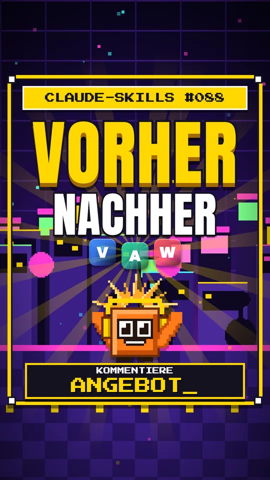 Cover von Claude-Skills Nr. 088: Vorher Nachher