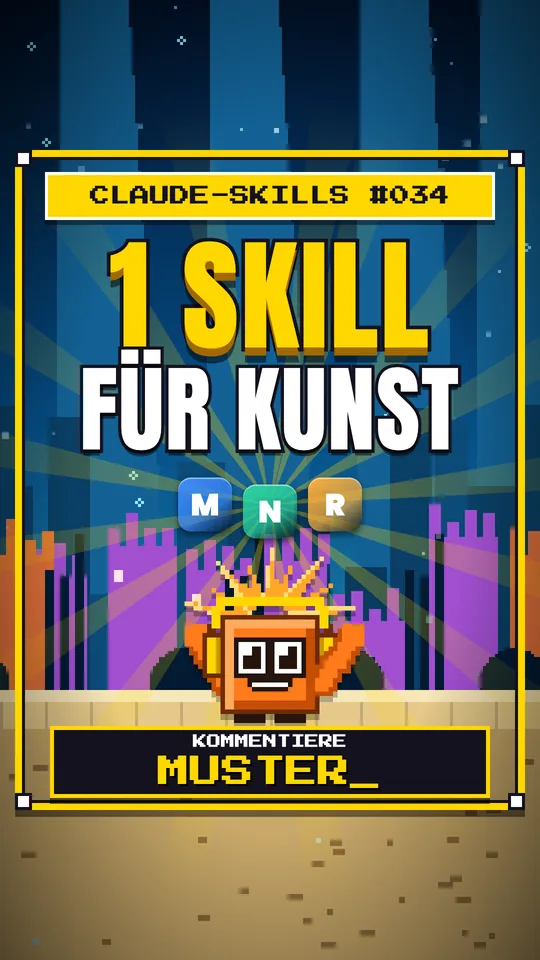 Cover von Claude-Skills Nr. 034: 1 Skill Für Kunst